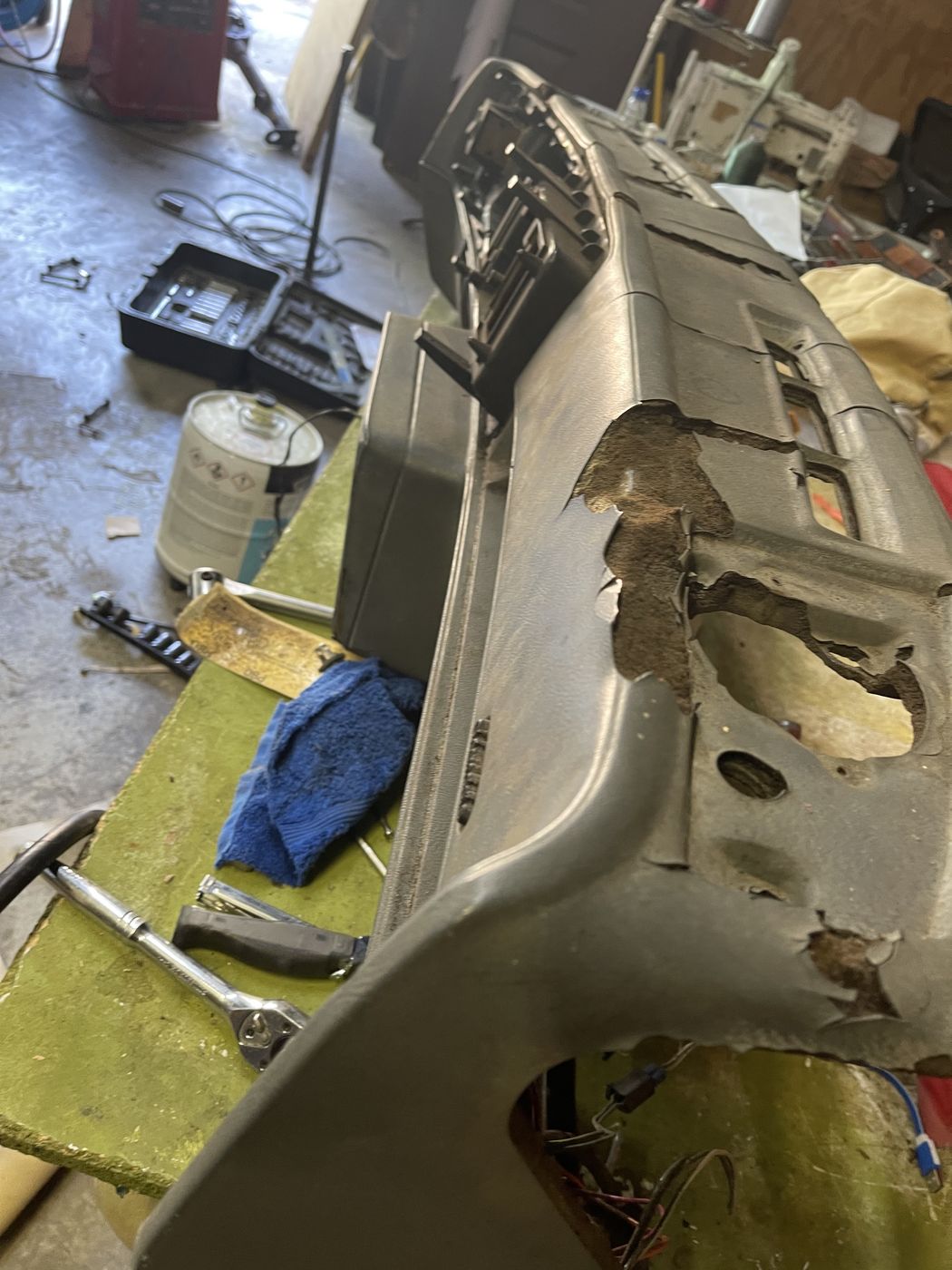 Dash frame stripped down