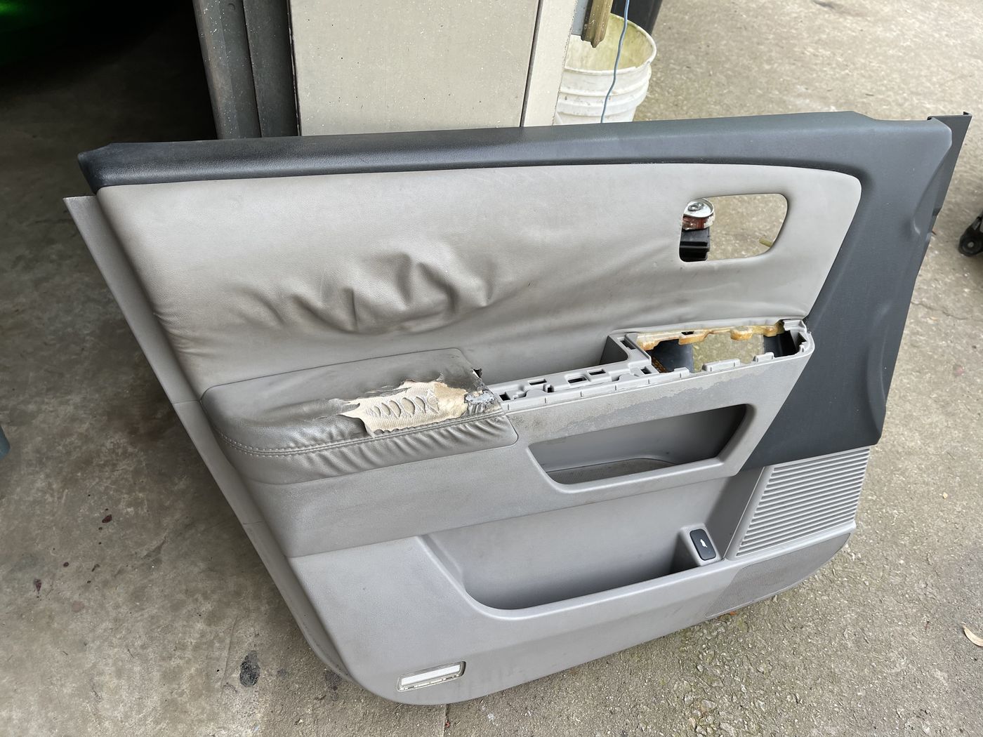 Light gray door panel