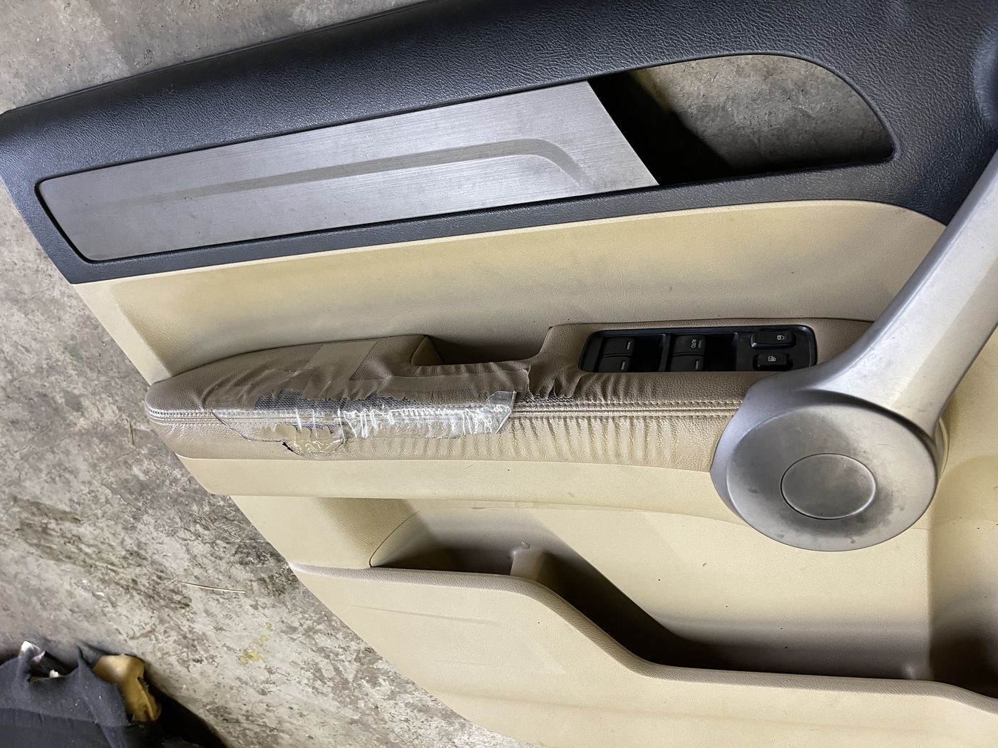 Cream door panel detail
