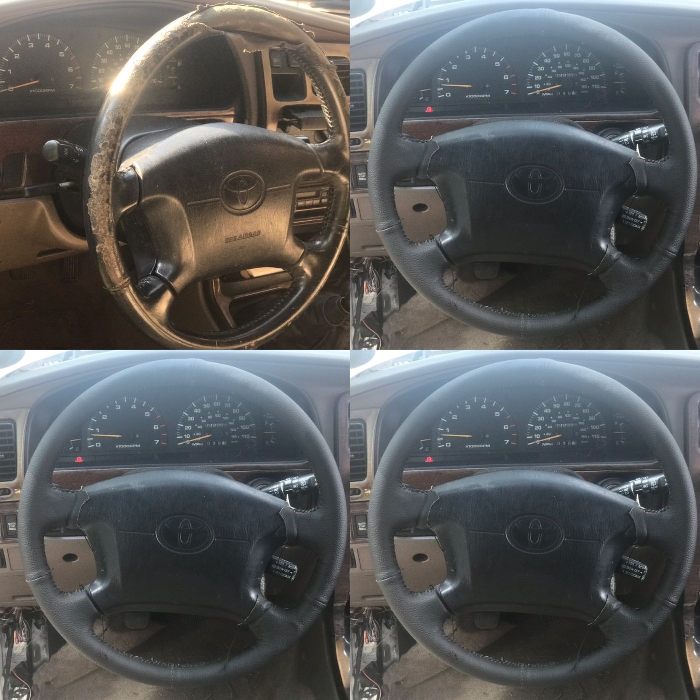 Steering wheel rewrap