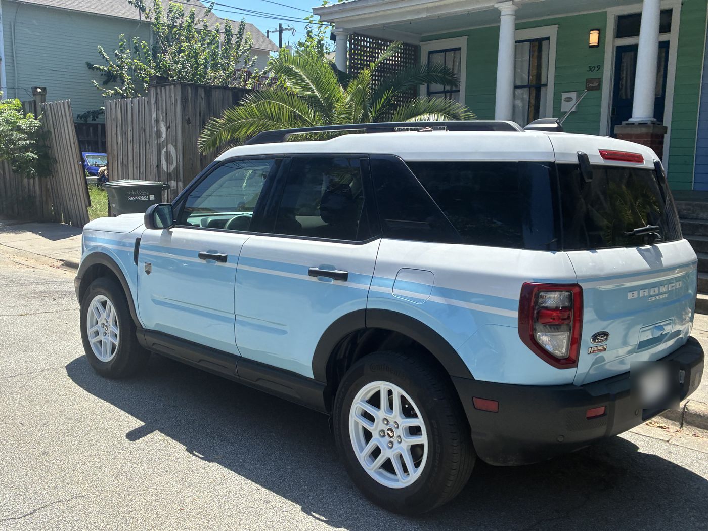 Light blue Ford Bronco Sport