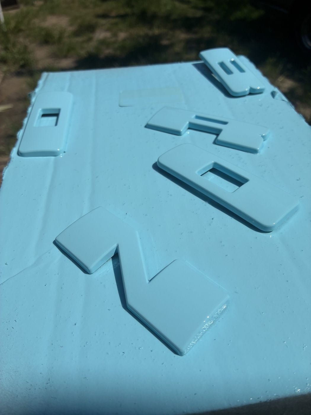 Foam templates cut for a custom project